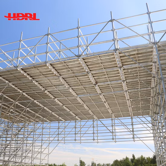 CE/SGS/TUV Hot Dipped Galvanized/Pre-Galvanized Certified Steel Layher All Round Ringlock Scaffold for Supporting Shoring Prop