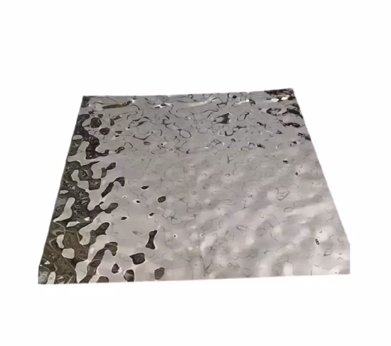 201 304 천장 장식용 8K 거울 색상 스탬프 물 잔물결 스테인레스 스틸 시트