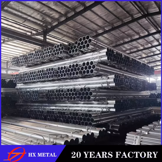 최고의 판매 Q235/2 인치/BS1387/ERW/아연 도금/ASTM/라운드/스레드/홈이 있는/페인트/전 아연 도금 강관